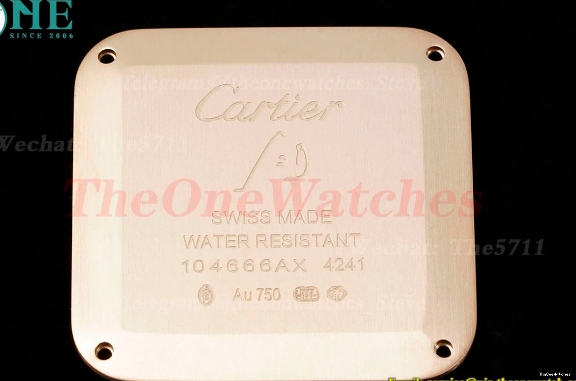 Dumont RG SA AF Quartz Santos Dial Dia Silver Red 0308